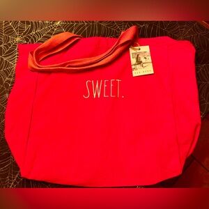 NEW Rae Dunn “SWEET” canvas tote bag!